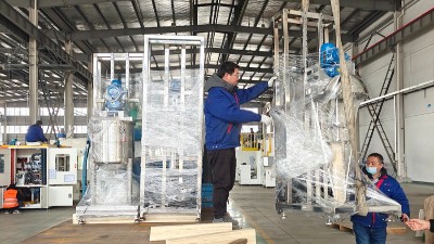 自动供胶系统预搅拌桶完成交付--浙江嘉兴橡胶减震客户