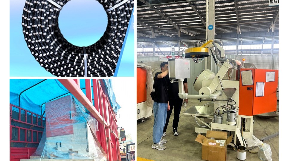 高效履约！矿山开采绳锯客户满意验收滚喷机 现已顺利发货