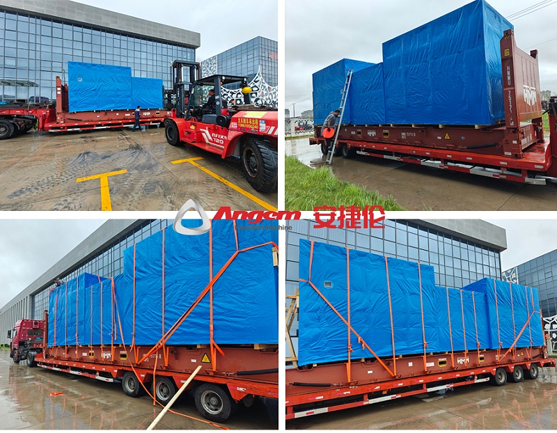 巴西IABV发货3台设备自动内孔滚涂机、外圆自动滚涂机、多功能缩径机25