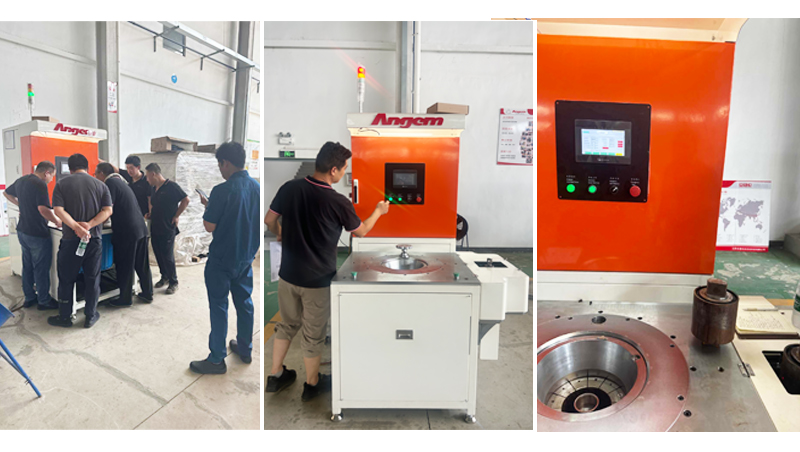 再获信赖！衬套缩径机顺利通过湖南轨道交通设备客户验收